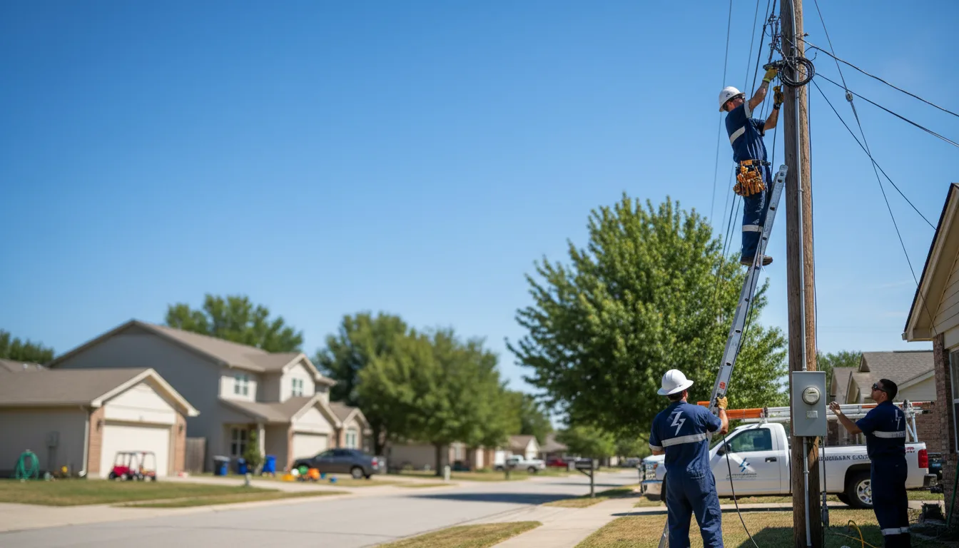 Residential electrician providing installation services in Larimore, ND